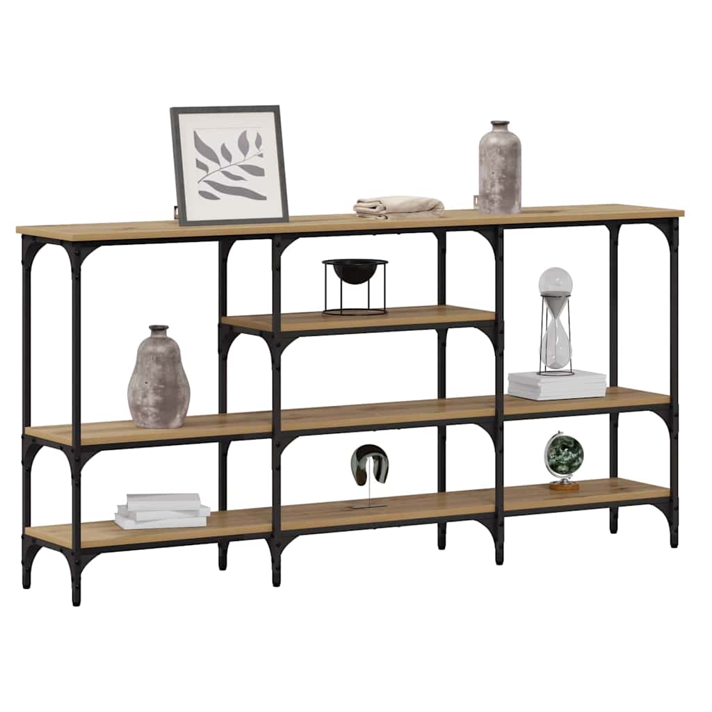 Tavolo consolle rovere artigianale 160 x 29 x 80 cm