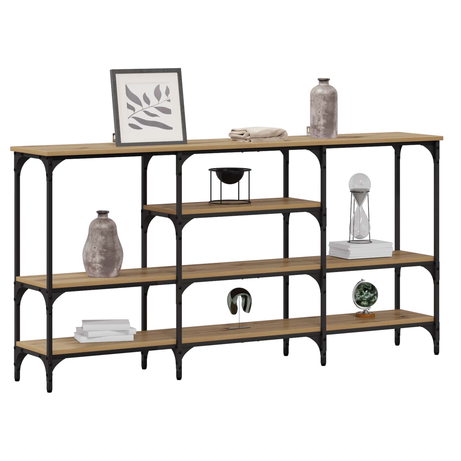 Tavolo consolle rovere artigianale 160 x 29 x 80 cm | homemem39
