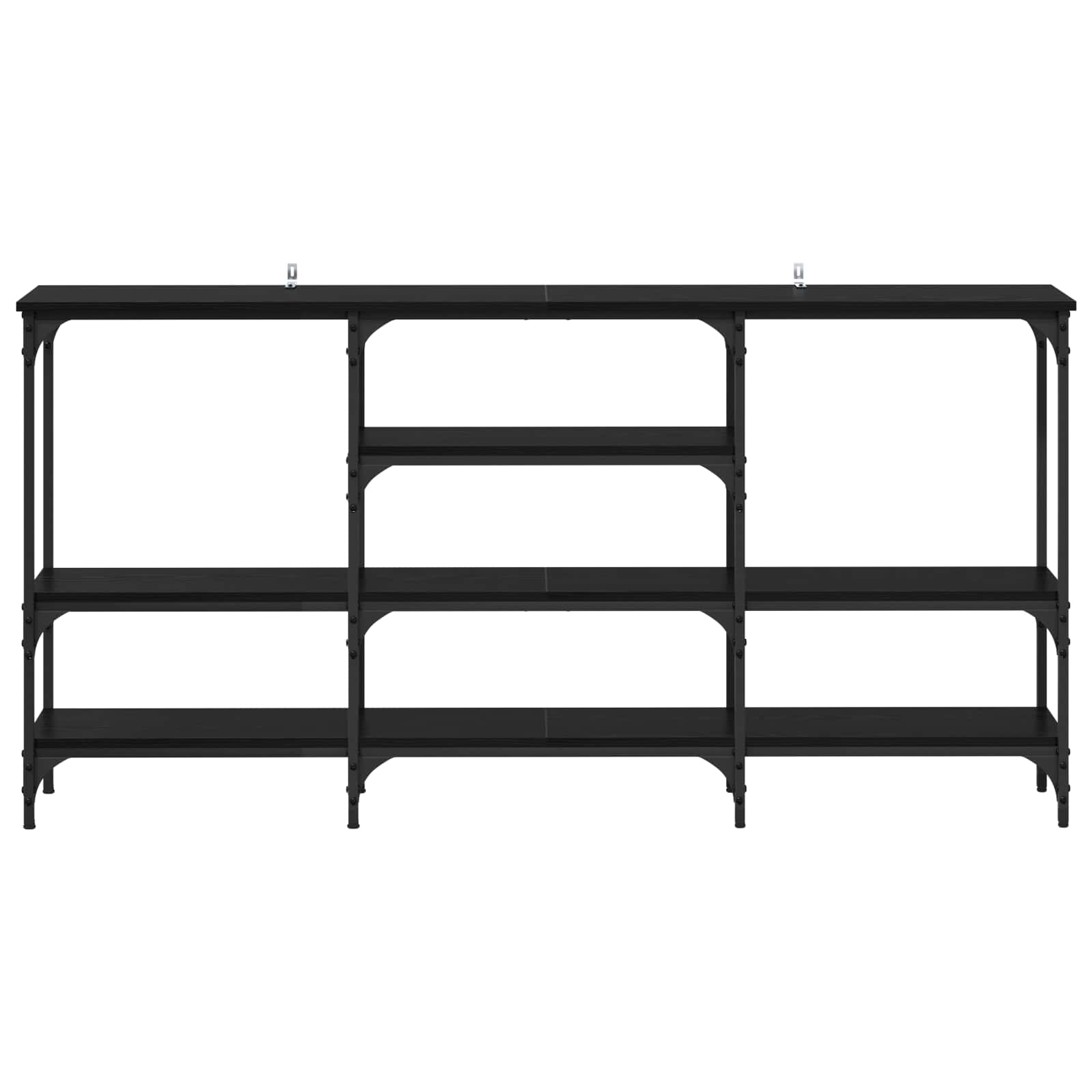 Tavolo consolle Rovere nero 160 x 29 x 80 cm Legno multistrato | homemem39