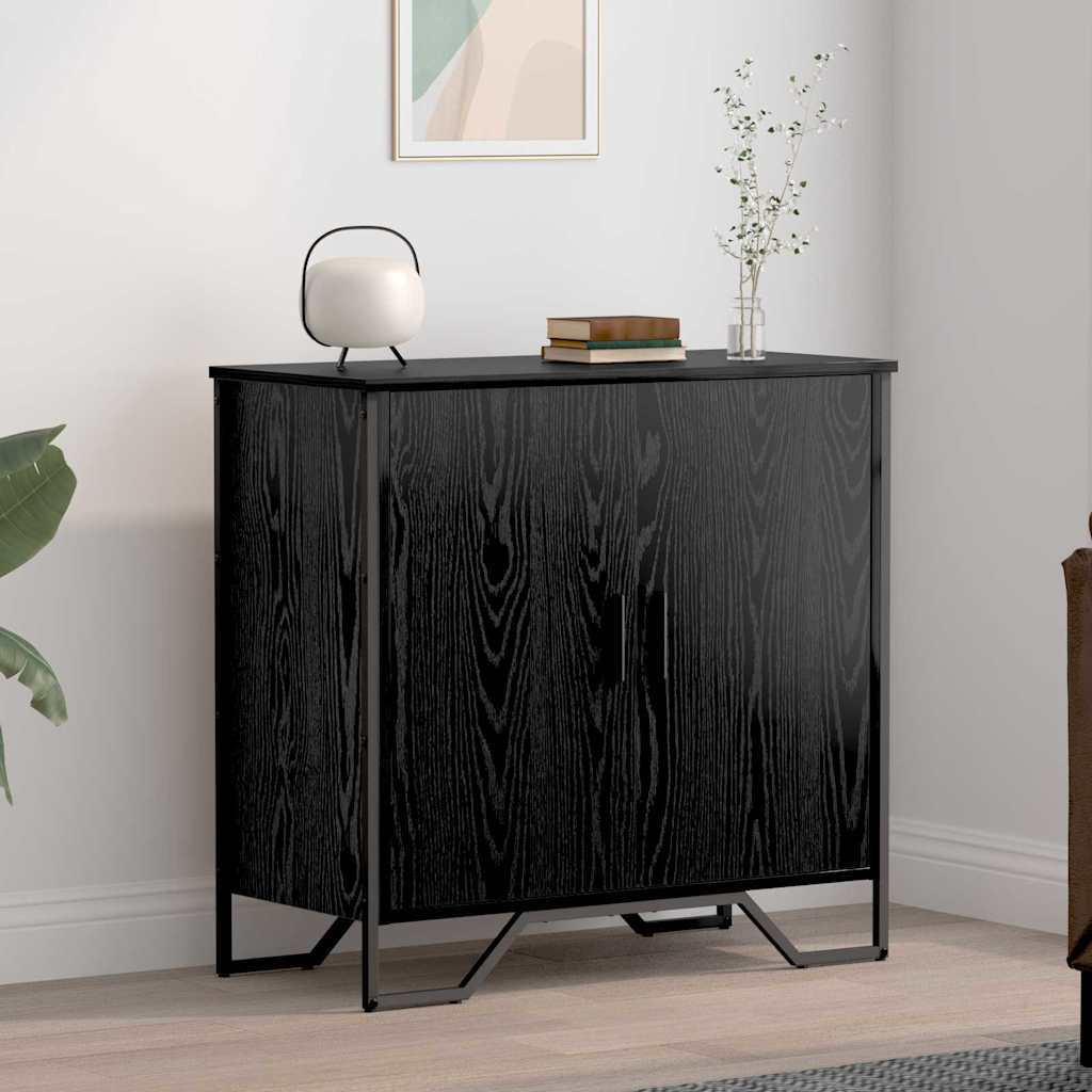 Credenza Nero 78 x 35.5 x 74.5 cm Legno multistrato