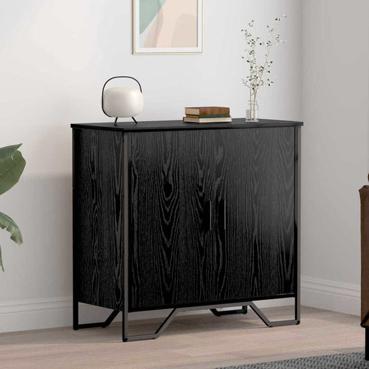 Credenza Nero 78 x 35.5 x 74.5 cm Legno multistrato
