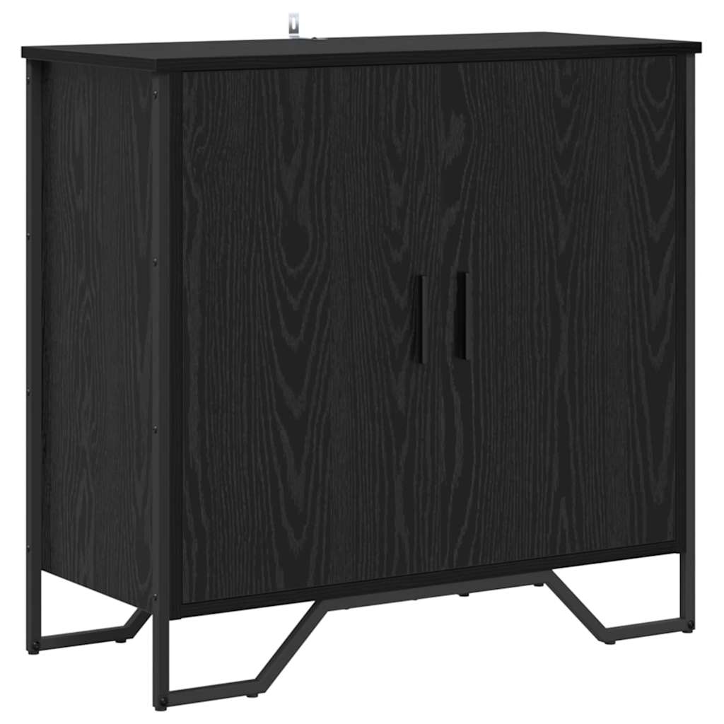 Credenza Nero 78 x 35.5 x 74.5 cm Legno multistrato
