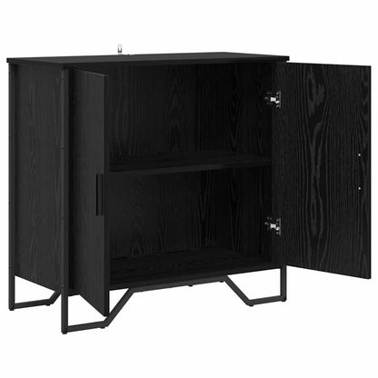 Credenza Nero 78 x 35.5 x 74.5 cm Legno multistrato