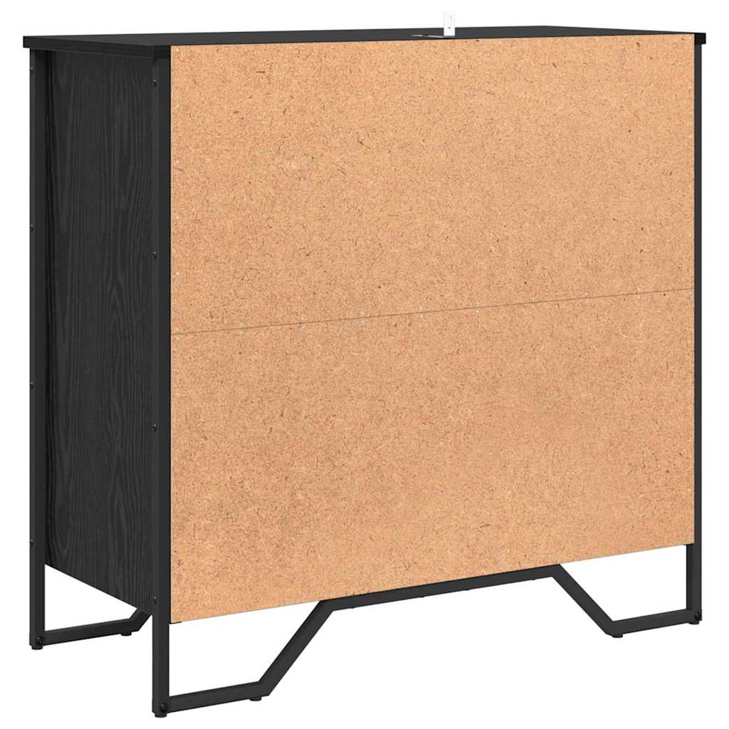 Credenza Nero 78 x 35.5 x 74.5 cm Legno multistrato
