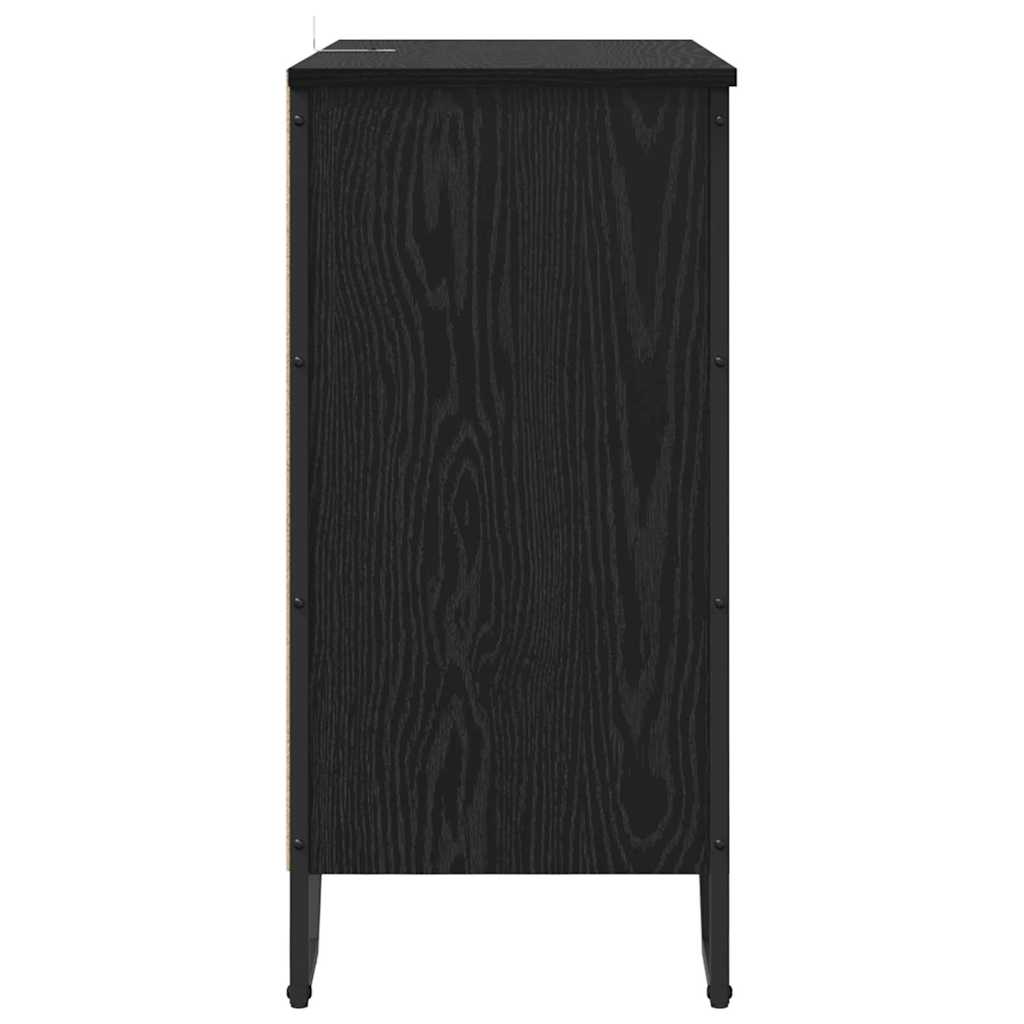 Credenza Nero 78 x 35.5 x 74.5 cm Legno multistrato