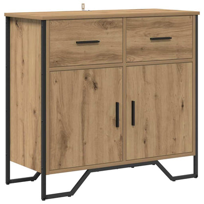 Credenza con cassetto rovere artigianale 79.5 x 35.5 x 74.5 cm