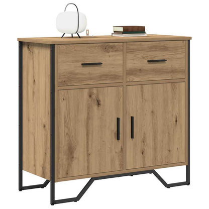 Credenza con cassetto rovere artigianale 79.5 x 35.5 x 74.5 cm