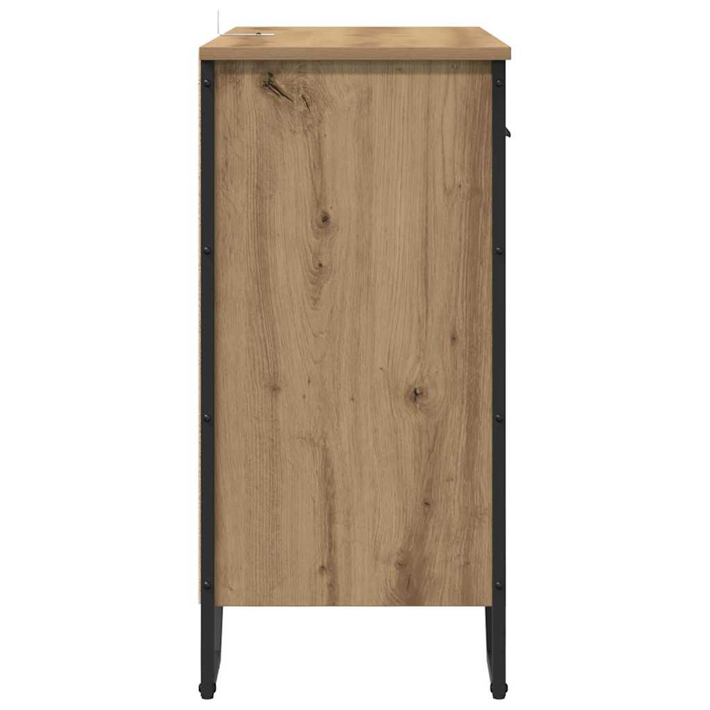 Credenza con cassetto rovere artigianale 79.5 x 35.5 x 74.5 cm