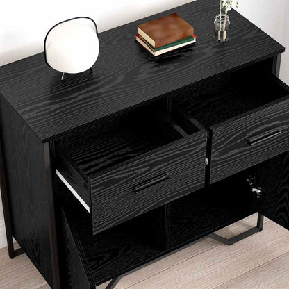 Credenza Rovere nero 79.5 x 35.5 x 74.5 cm Legno multistrato