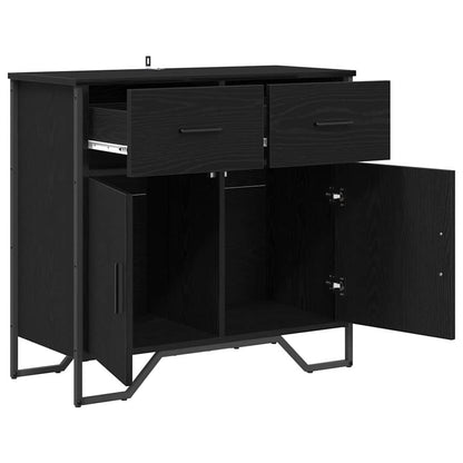 Credenza Rovere nero 79.5 x 35.5 x 74.5 cm Legno multistrato