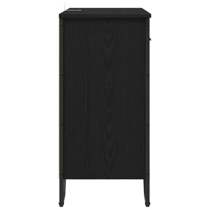 Credenza Rovere nero 79.5 x 35.5 x 74.5 cm Legno multistrato