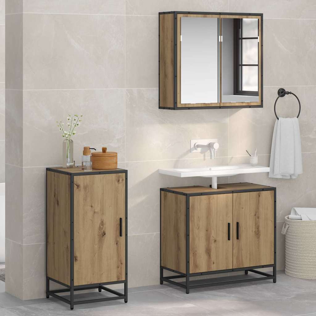 Credenza rovere artigianale 35 x 35.5 x 76 cm Legno multistrato