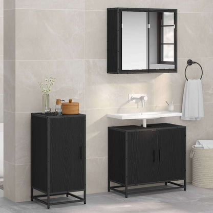 Credenza Rovere nero 35 x 35.5 x 76 cm Legno multistrato