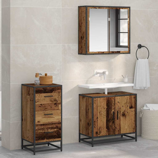 Credenza Legno vecchio 35,5 x 35 x 76 cm Legno multistrato