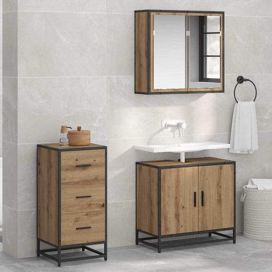 Credenza rovere artigianale 35,5 x 35 x 76 cm Legno multistrato