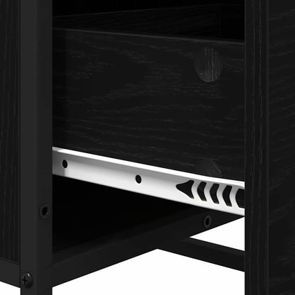 Credenza Rovere nero 35,5 x 35 x 76 cm Legno multistrato