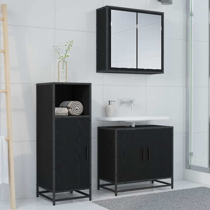 Set di mobili per il bagno Rovere Nero 35 x 37,5 x 100 cm | homemem39