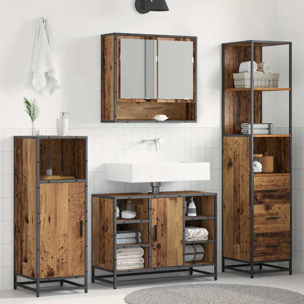 Set di mobili per il bagno Legno vecchio 35 x 37,5 x 166 cm | homemem39