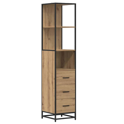 Set di mobili per il bagno con cassetto Rovere artigianale | homemem39