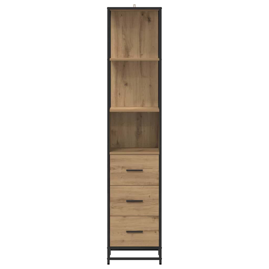 Set di mobili per il bagno con cassetto Rovere artigianale | homemem39