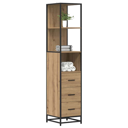 Set di mobili per il bagno con cassetto Rovere artigianale | homemem39