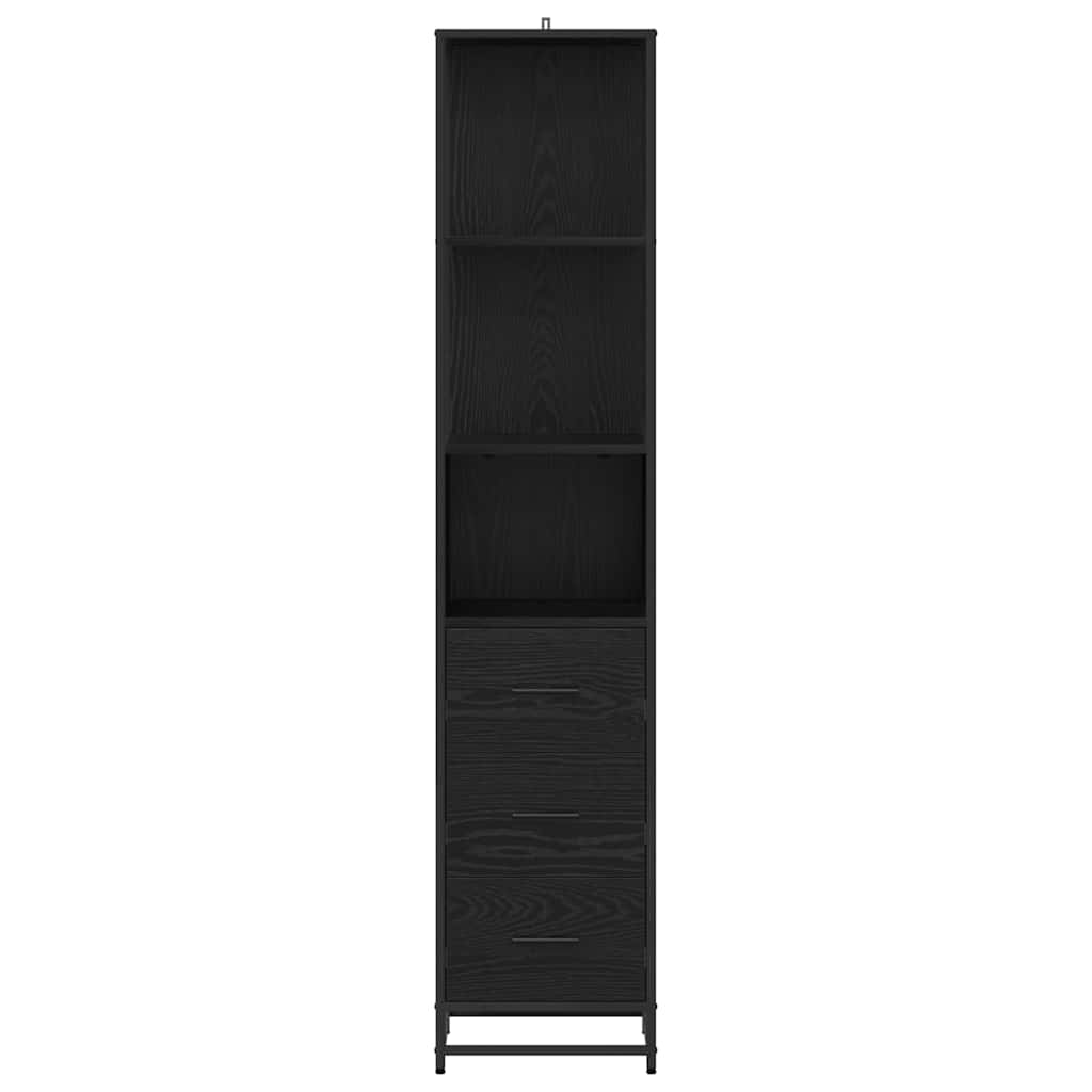 Set di mobili per il bagno Rovere Nero 35 x 37,5 x 166 cm | homemem39