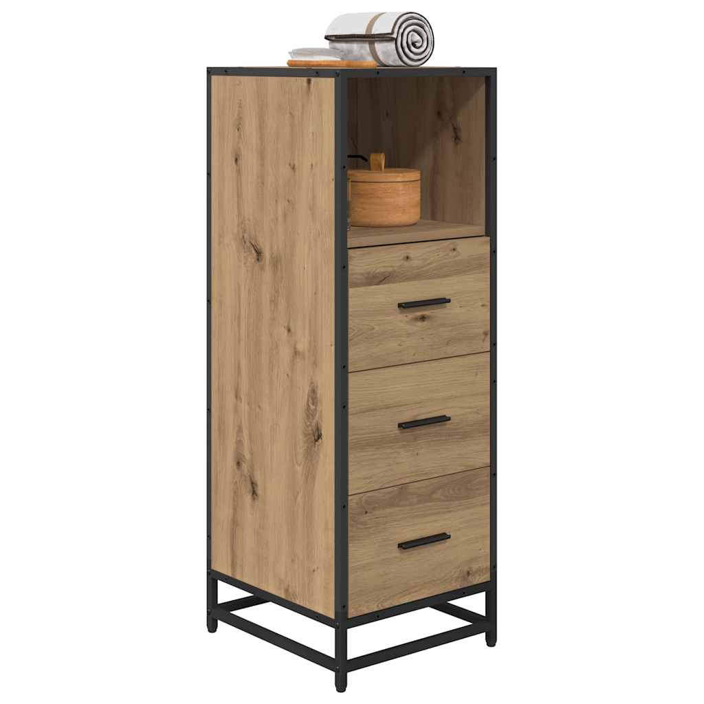 Set di mobili per il bagno con cassetto Rovere artigianale | homemem39