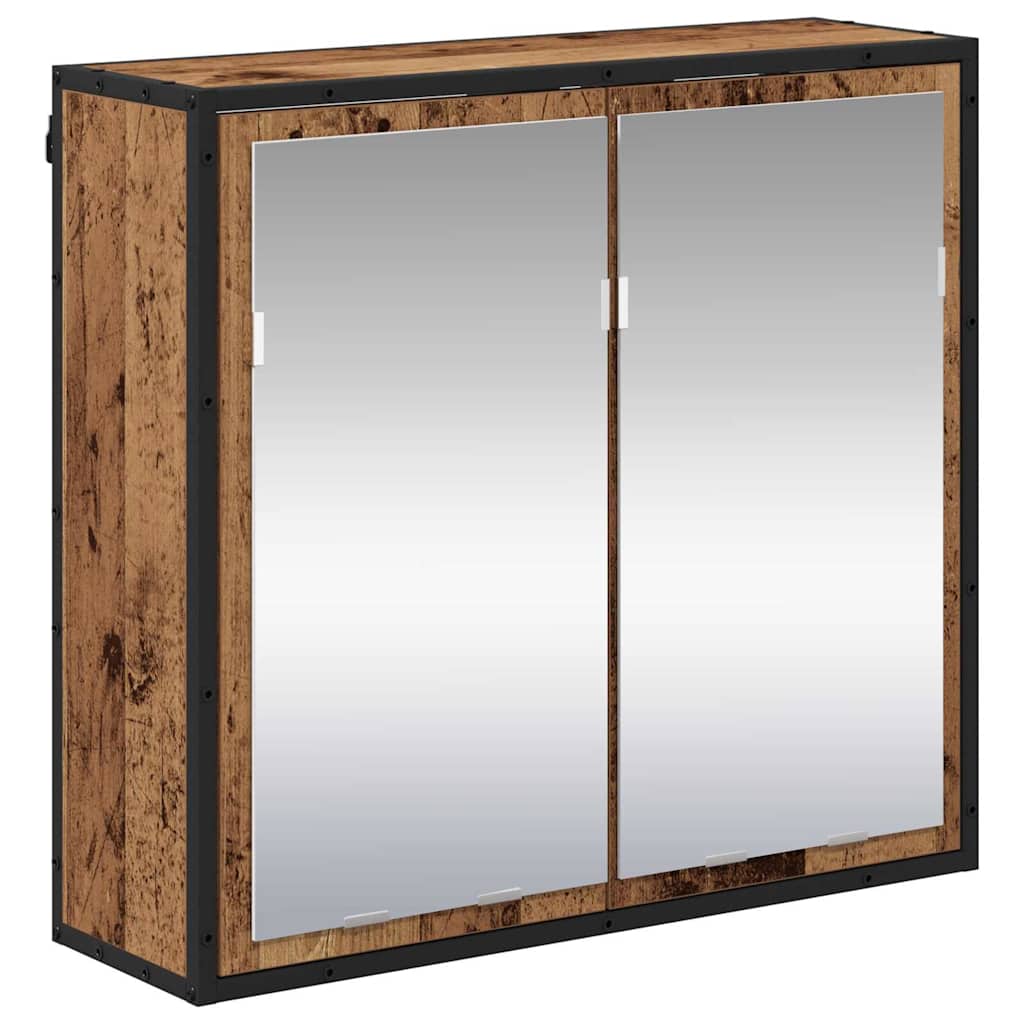 Scaffale da parete con porta Legno vecchio 65 x 20 x 60 cm | homemem39