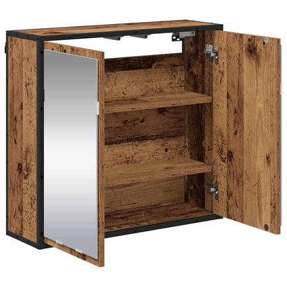 Scaffale da parete con porta Legno vecchio 65 x 20 x 60 cm | homemem39