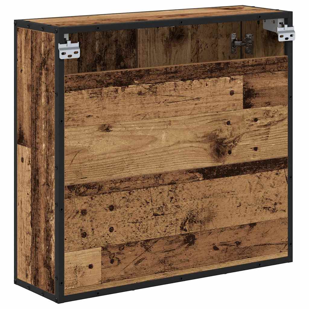 Scaffale da parete con porta Legno vecchio 65 x 20 x 60 cm | homemem39