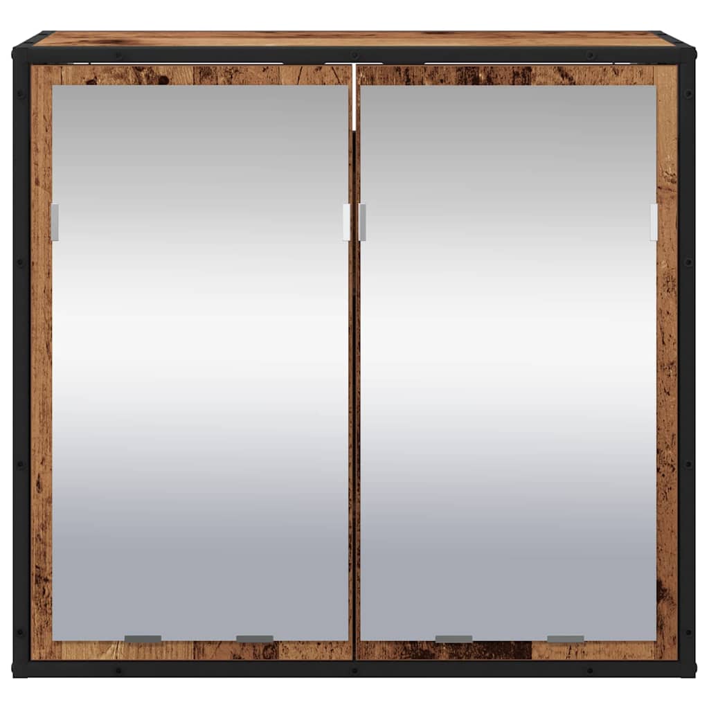 Scaffale da parete con porta Legno vecchio 65 x 20 x 60 cm | homemem39