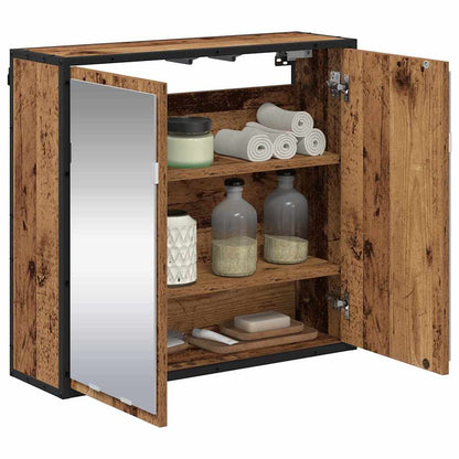 Scaffale da parete con porta Legno vecchio 65 x 20 x 60 cm | homemem39