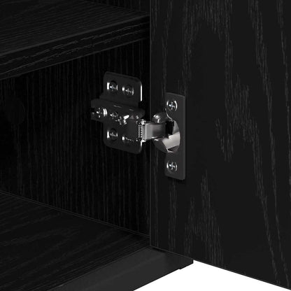 Scaffale da parete con lo scaffale Rovere Nero 65 x 20 x 60 cm | homemem39