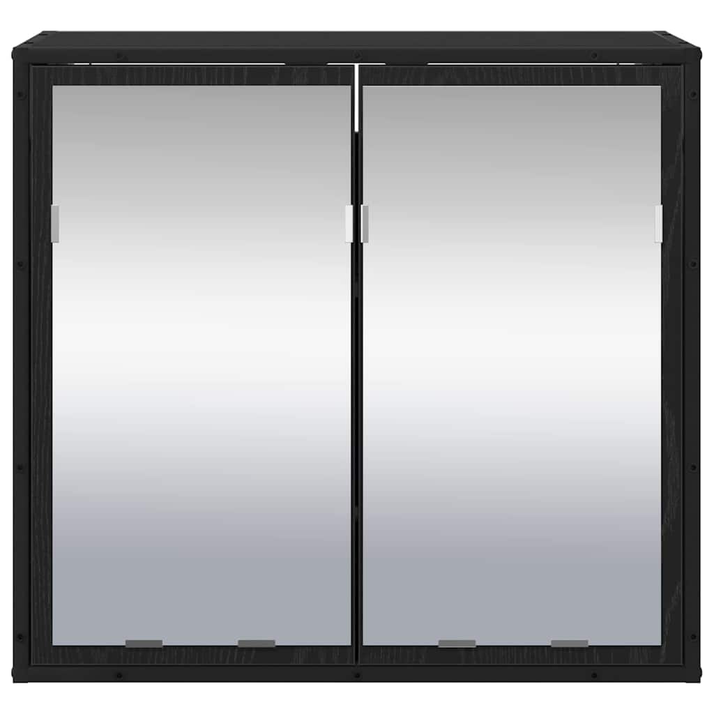 Scaffale da parete con lo scaffale Rovere Nero 65 x 20 x 60 cm | homemem39