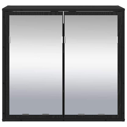 Scaffale da parete con lo scaffale Rovere Nero 65 x 20 x 60 cm | homemem39
