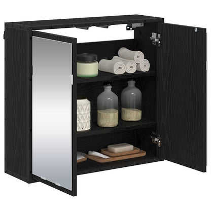Scaffale da parete con lo scaffale Rovere Nero 65 x 20 x 60 cm | homemem39
