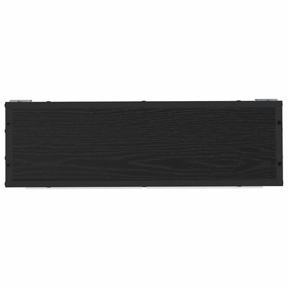 Scaffale da parete con lo scaffale Rovere Nero 65 x 20 x 60 cm | homemem39