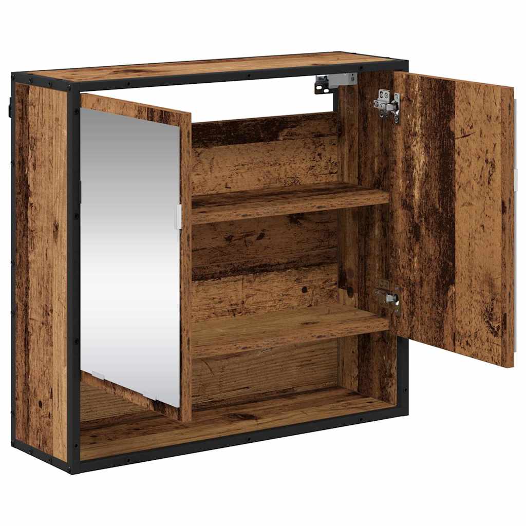 Scaffale da parete con porta Legno vecchio 65 x 20 x 60 cm | homemem39