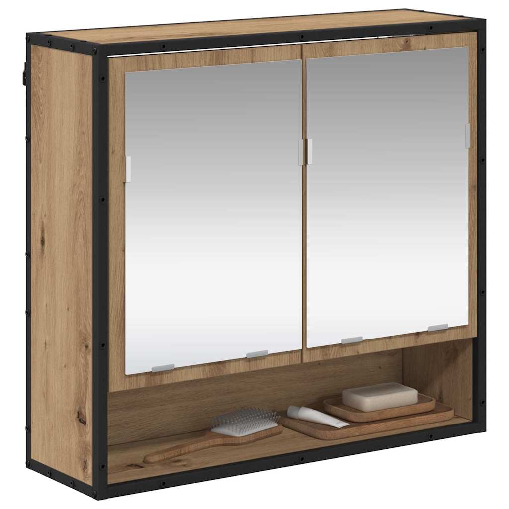 Scaffale da parete Rovere artigianale 65 x 20 x 60 cm | homemem39