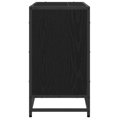 Armadio per Lavabo da Bagno Rovere Nero 65 x 33 x 60 cm | homemem39