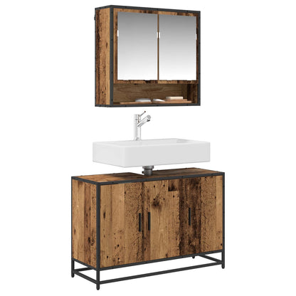 Mobile da Bagno Legno vecchio 90 x 33 x 60 cm Legno multistrato | homemem39