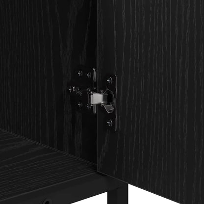 Mobile da Bagno Rovere Nero 90 x 33 x 60 cm Legno multistrato | homemem39