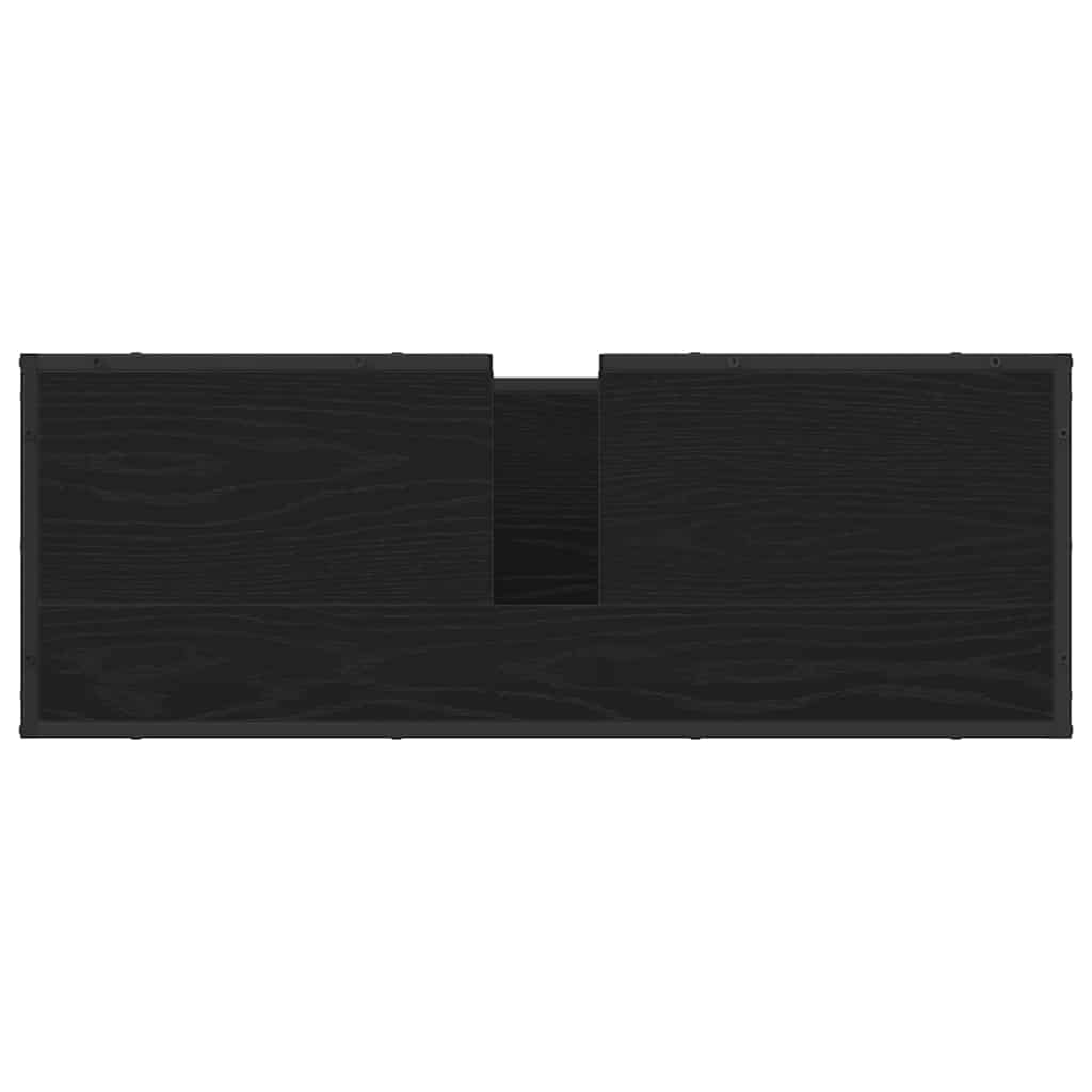 Mobile da Bagno Rovere Nero 90 x 33 x 60 cm Legno multistrato | homemem39