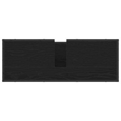 Mobile da Bagno Rovere Nero 90 x 33 x 60 cm Legno multistrato | homemem39