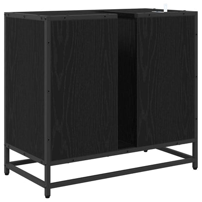 Mobile da Bagno Rovere Nero 65 x 33 x 60 cm Legno multistrato