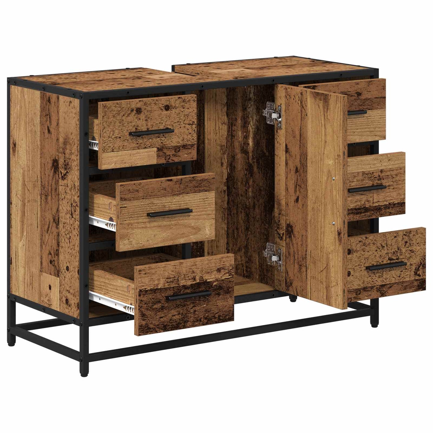 Mobile da Bagno Legno vecchio 80 x 33 x 60 cm Legno multistrato | homemem39