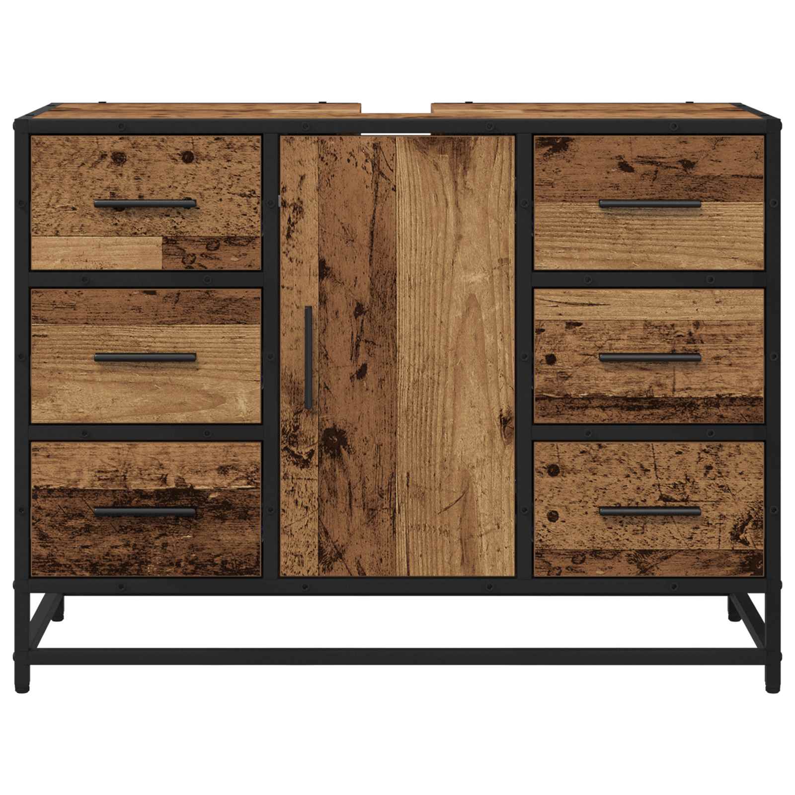Mobile da Bagno Legno vecchio 80 x 33 x 60 cm Legno multistrato | homemem39