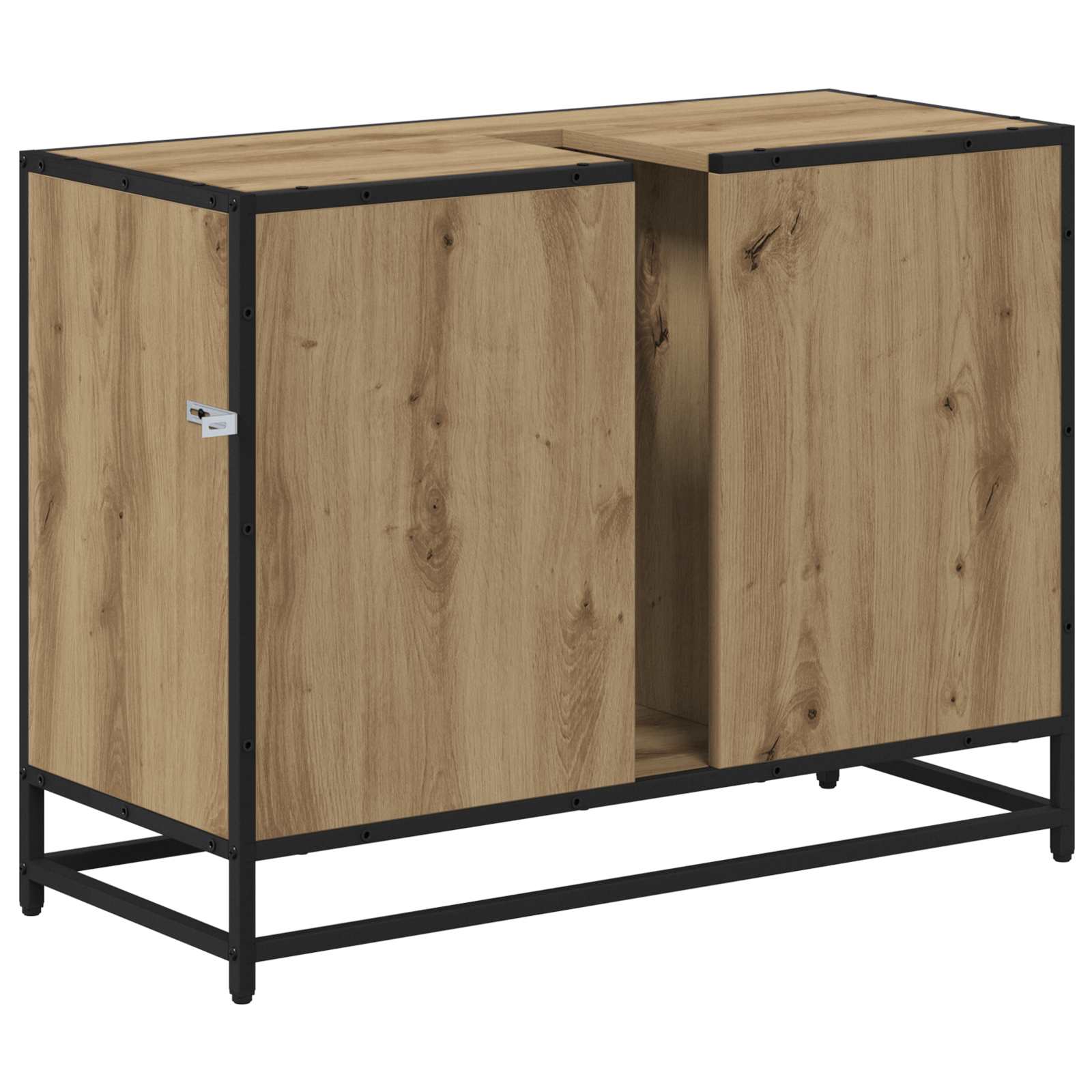 Mobile da Bagno con cassetto Rovere artigianale 80 x 33 x 60 cm | homemem39