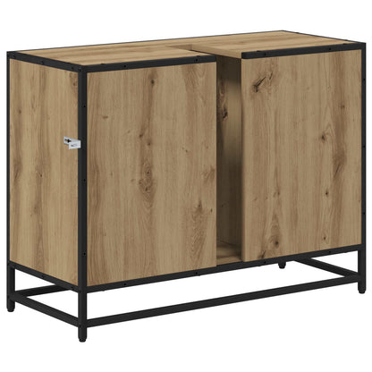 Mobile da Bagno con cassetto Rovere artigianale 80 x 33 x 60 cm | homemem39