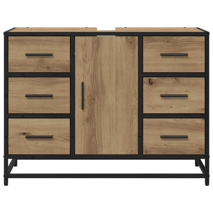 Mobile da Bagno con cassetto Rovere artigianale 80 x 33 x 60 cm | homemem39